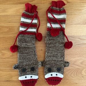 NWOT Nick & Nora Sock Monkey Slipper Socks Size L/XL